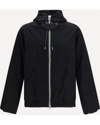 Sacai - Hooded Flannel Jacket - Lyst