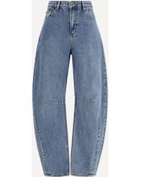 Self-Portrait - Barrel Leg Jeans - Lyst