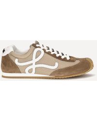 Loewe - Ballet Runner 2.0 Suede And Mesh Sneakers - Lyst