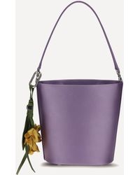 Self-Portrait - Satin Bucket Bag - Lyst