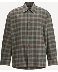 Our Legacy - Flannel Check Borrowed Shirt - Lyst