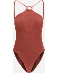 Hunza G - Jasmine Swimsuit With Tonal Hoop - Lyst