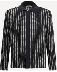 Jil Sander - Embroidered Crochet Cardigan - Lyst