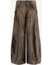 R13 - Leather Cargo Pants - Lyst
