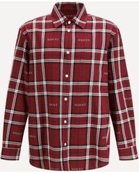 Gucci - Multicolour Tartan Cotton Jacquard Shirt - Lyst