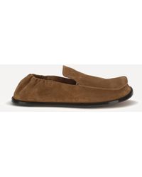 Loewe - Flex Suede Loafers - Lyst