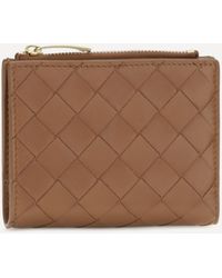 Bottega Veneta - Lambskin Intrecciato Wallet - Lyst