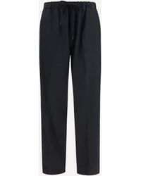 MM6 by Maison Margiela - Drawstring Straight-Leg Pants - Lyst