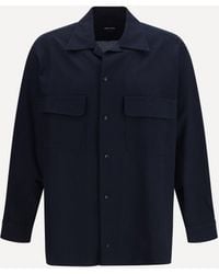 Giorgio Armani - Cotton Shirt With Classic Collar - Lyst