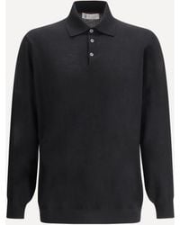 Brunello Cucinelli - Virgin Wool Polo Sweater - Lyst