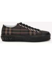 Burberry - Jack Check Nylon-Blend Sneakers - Lyst