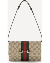 Gucci - Wallet Horsebit Web Gg Canvas - Lyst