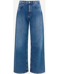 Palm Angels - Wide-Leg Jeans With Back Logo - Lyst