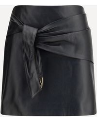 Versace - Lambskin Miniskirt - Lyst