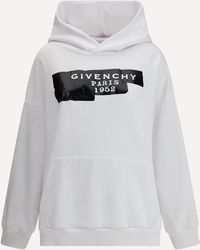 Givenchy - Gauzy Fabric Hoodie With Tape - Lyst