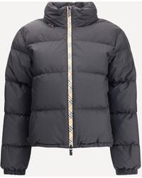 Burberry - Piumino Ambleside Con Finiture Check - Lyst