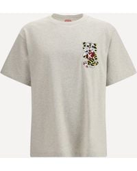 KENZO - Wild Tiger Motif Embroidered On The Chest Oversized T-Shirt - Lyst