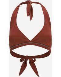 Brunello Cucinelli - Triangle Bikini Top - Lyst