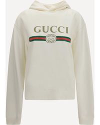 Gucci - Cotton And Cashmere Jersey Hoodie - Lyst