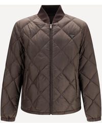 Prada - Short Re-Nylon Down Jacket - Lyst