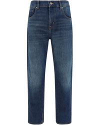 7FOR - The Straight Threadlike Jeans - Lyst