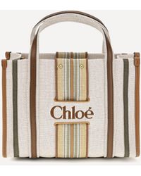 Chloé - Small Woody Loop Canvas Tote Bag - Lyst