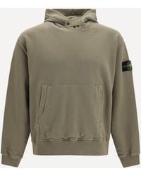 Stone Island - Hooded Sweatshirt With Front Pocket - Lyst