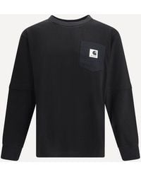 Sacai - Wip Cotton Jersey L/S T-Shirt By X Carhartt - Lyst