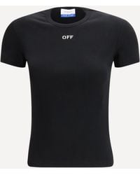Off-White c/o Virgil Abloh - Off Stamp Rib Basic T-Shirt - Lyst