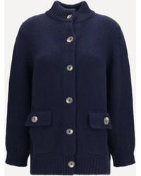 Ella - High Neck Cardigan - Lyst