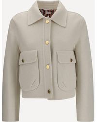 Thom Browne - Wool And Cashmere Bell-Sleeve Jacket - Lyst