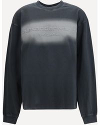 Alexander Wang - Reflective Halo Print Logo Long-Sleeve T-Shirt - Lyst