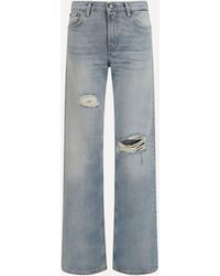 Haikure - Star Marfa Straight-Leg Jeans With A Distressed Finish - Lyst