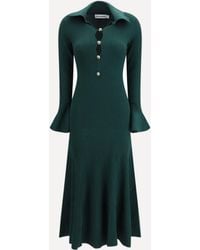 Self-Portrait - Keyhole Knit Midi Dress - Lyst