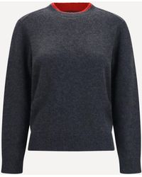 Loulou de Saison - Otis Cashmere Sweater With Two-Tone Collar - Lyst