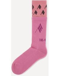 The Attico - Logo Cotton Socks - Lyst