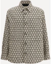 Valentino - Mixed Cotton Jacquard Toute La V Jacket - Lyst