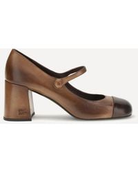 Miu Miu - Leather Mary Jane Ballerinas - Lyst