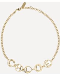 Chloé - Collana Choker Script - Lyst