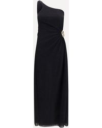 Oséree - Lumière One-Shoulder Dress With Spiral Detail - Lyst