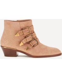 Chloé - Suede Susan Boots - Lyst
