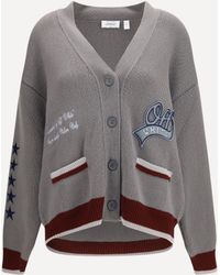 Off-White c/o Virgil Abloh - College Varsity Knit Cardigan - Lyst
