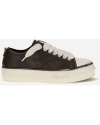 Represent - Rep-Cap Leather Sneakers Dark - Lyst