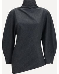 KHAITE - Harlow Wool-Cashmere Top - Lyst