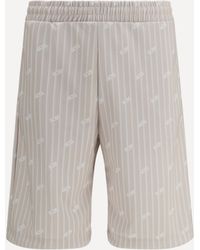 Gcds - All-Over Logo Pinstripe Shorts - Lyst