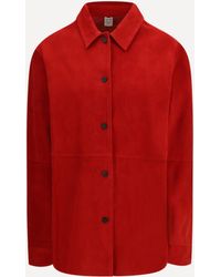TOTEME - Suede Shirt Jacket - Lyst