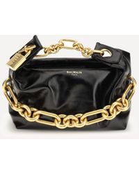 Balmain - Sync Mini Leather Shoulder Bag - Lyst