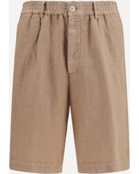 Brunello Cucinelli - Lightweight Délavé Linen Shorts - Lyst