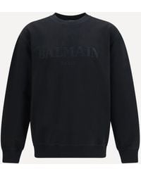 Balmain - Vintage Embroidered Logo Sweatshirt - Lyst