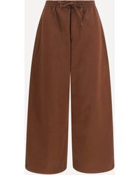 Loewe - Drawstring Cotton Pants - Lyst